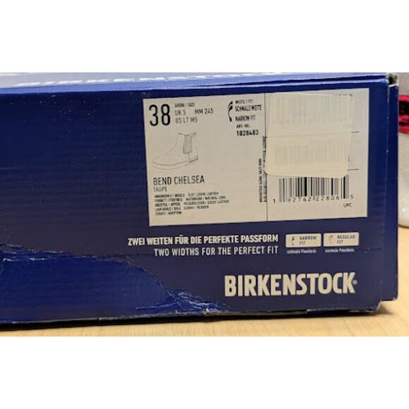 Birkenstock Bend Chelsea Taupe Suede Leather Sneaker Boots Women's 7 EU 38 NIB - Picture 12 of 14